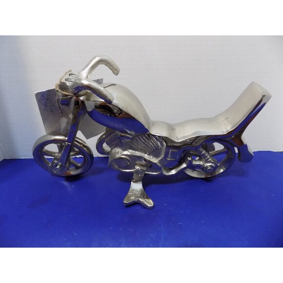 NEW Motorcycle Statue Figurine Metal Harley Style - Picture 4 of 4